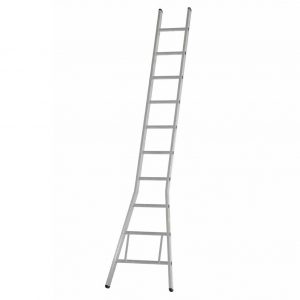 Enkele uitgebogen ladders